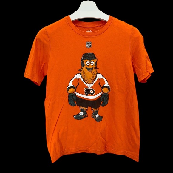Philadelphia Flyers Mascot Gritty Youth Size Large Short Sleeve T-Shirt - Picture 1 of 12